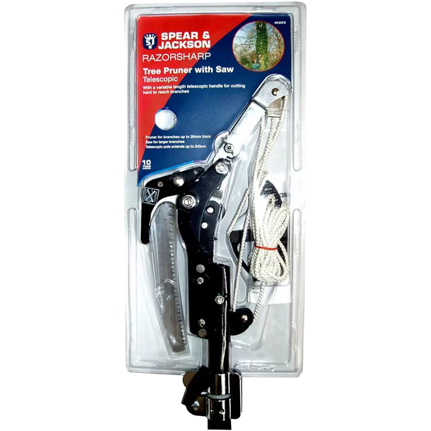 Spear & Jackson Razorsharp Telescopic Tree Pruner with Saw