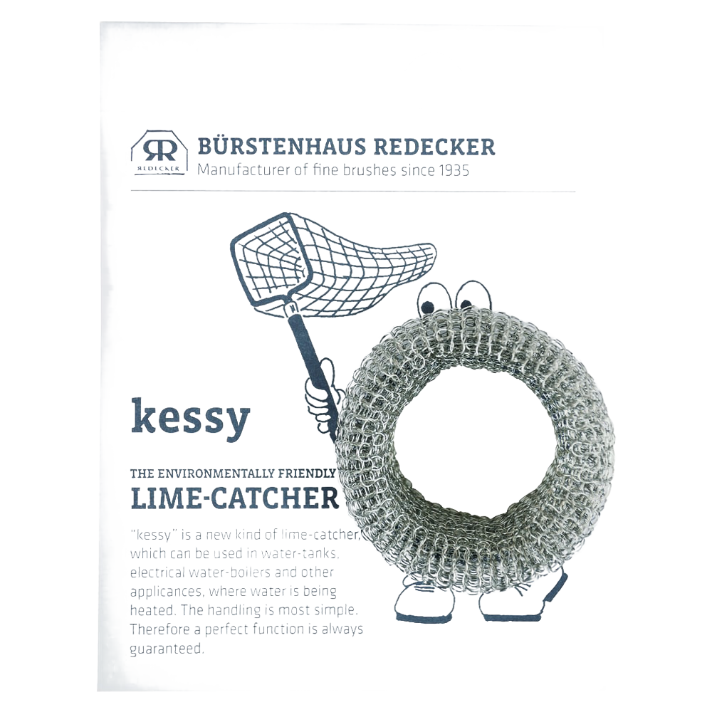 Stainless steel mesh lime catcher designed to prevent calcium build-up in pots and water tanks, eco-friendly and reusable, part of Home & Decor and Household Cleaning collections.