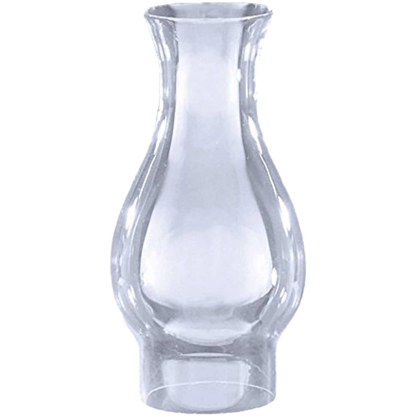 Clear glass oil lamp chimney with a flared top and 2-7/8" base, handcrafted for Lamps & Lighting, Parts and Accessories, Chimneys and Globes, Best Sellers, and Promo Eligible collections.