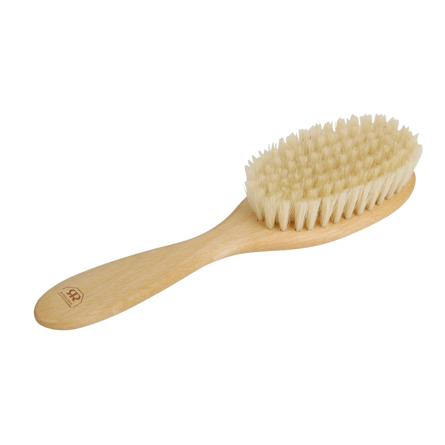 Handcrafted children's hairbrush with ultra-soft goat hair bristles and smooth wooden handle, designed to gently care for sensitive scalps, featured in Health & Wellness, Grooming and Personal Hygiene, Best Sellers, and Promo Eligible collections.
