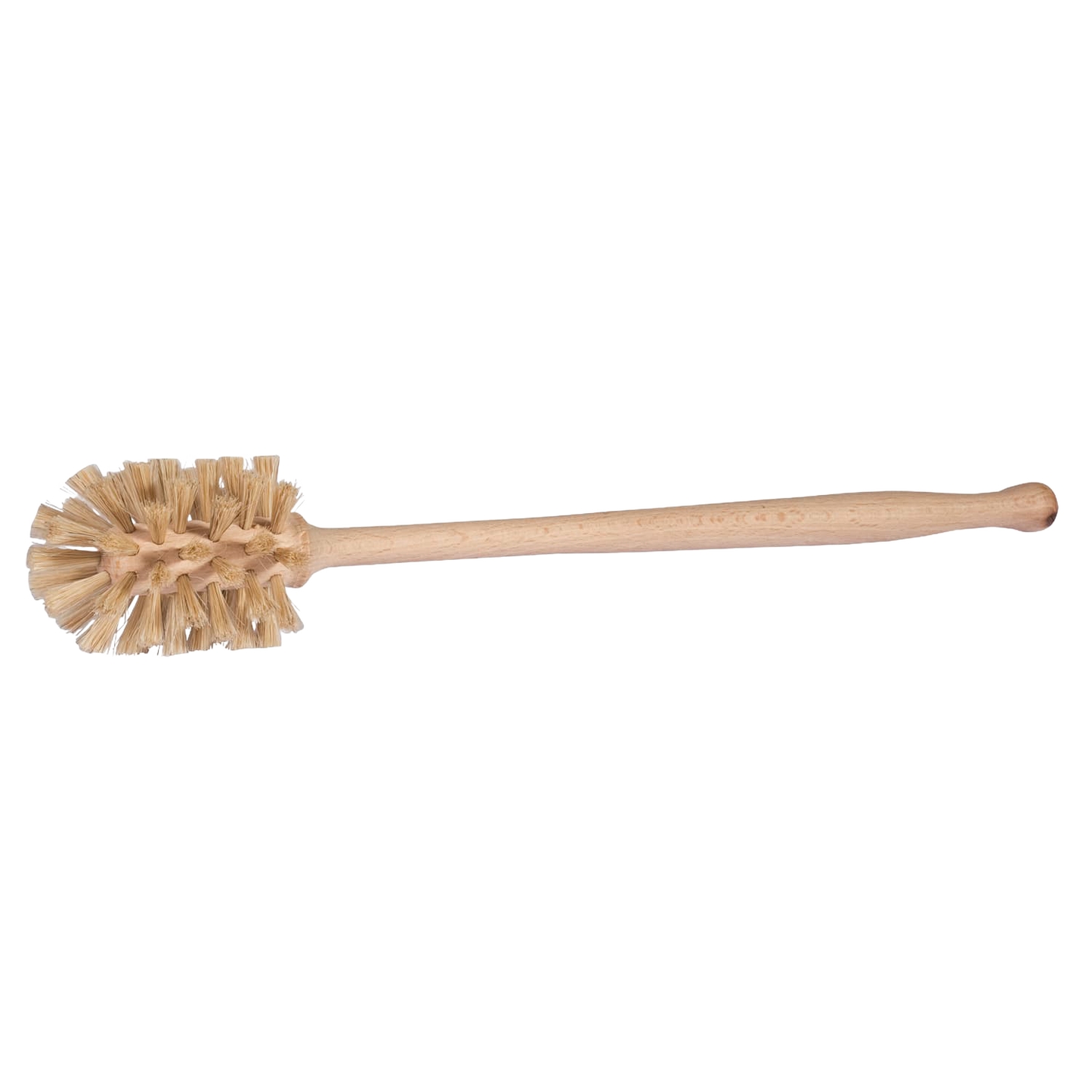 Handcrafted bottle brush with soft horsehair bristles and untreated beechwood handle, designed for gentle, thorough cleaning, featured in Home & Decor and Best Sellers collections.