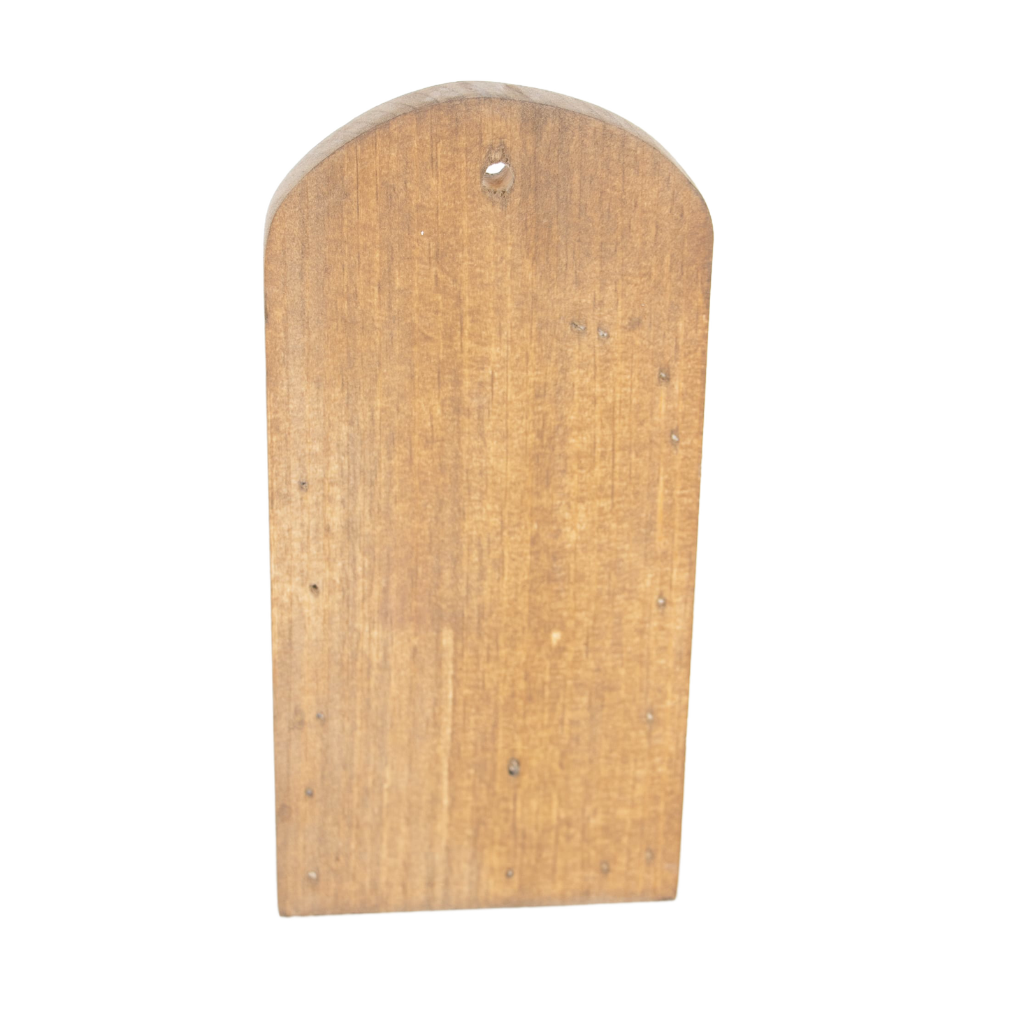 Handcrafted Amish made natural wood wall-mounted broom holder panel with hole for secure mounting, ideal for Home & Decor, Household Helpers, Cleaning Utensils, USA Made collections.