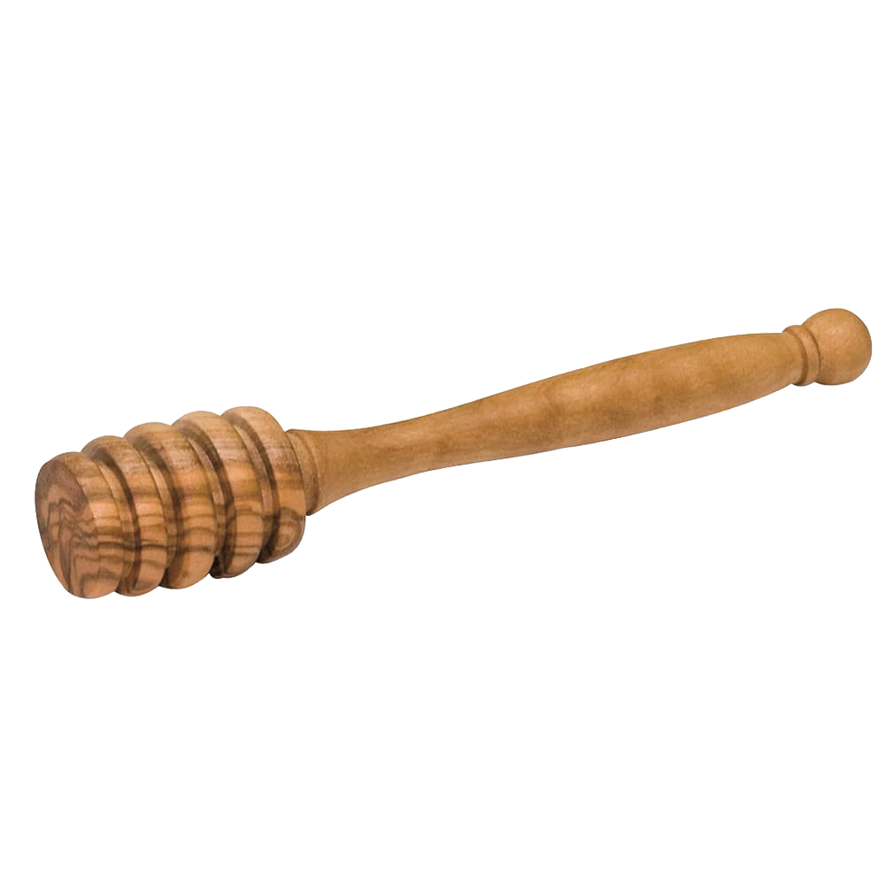 Handcrafted wooden honey dipper with grooves for controlled honey drizzling, ideal for Kitchen & Food, Kitchen Gadgets, Cooking and Baking Helpers, Storage and Serving, Best Sellers, and Promo Eligible collections.