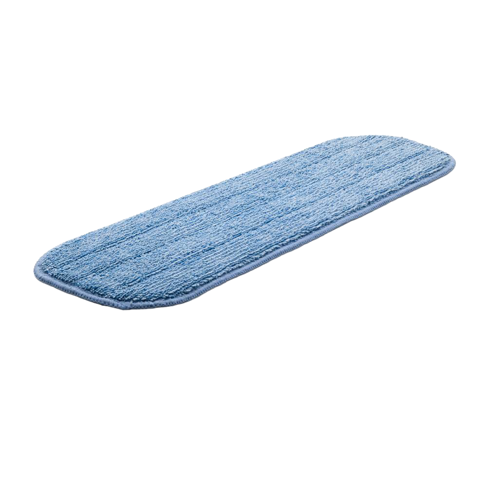 Light blue microfiber replacement mop head designed for deep cleaning hard floors, compatible with popular floor mops, ideal for Home & Decor and Household Cleaning collections.
