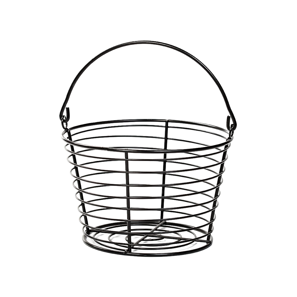 Wired small egg basket with a sturdy handle, designed for easy collecting, cooling, and washing of eggs, suitable for Farm, Garden & Tool, Animal Care, and Chicken Accessories collections.