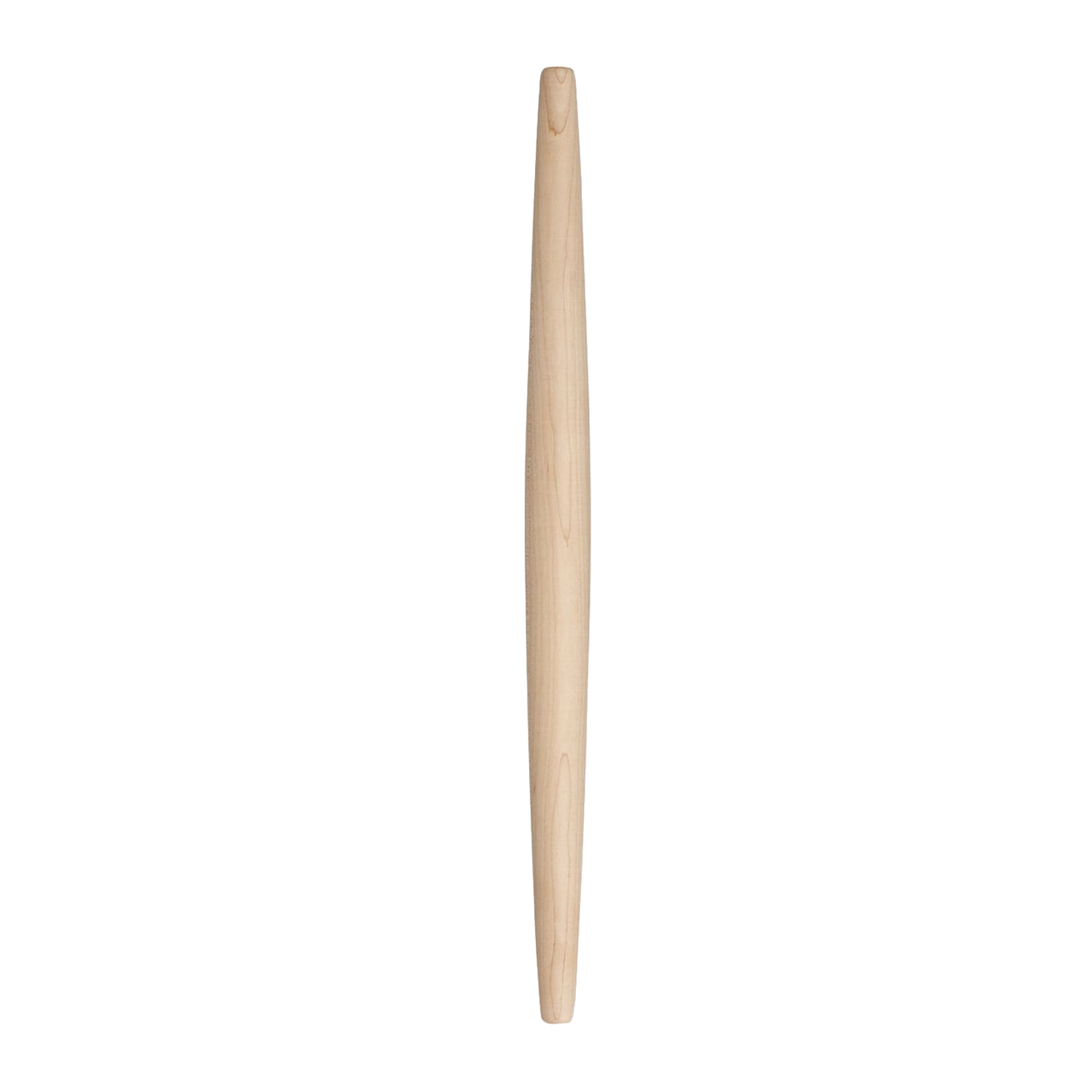 Slim handcrafted French-style hardwood rolling pin with a smooth, flawless finish for precise dough control, made in the USA, featured in Kitchen & Food, Cookware, Baking Supplies, and Best Sellers collections.