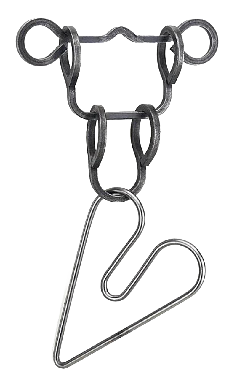Handcrafted metal tavern-style brain teaser puzzle featuring interconnected loops and rings, made in USA, ideal for Toys, Books & Games, Games and Puzzles, Puzzles, and Best Sellers collections.