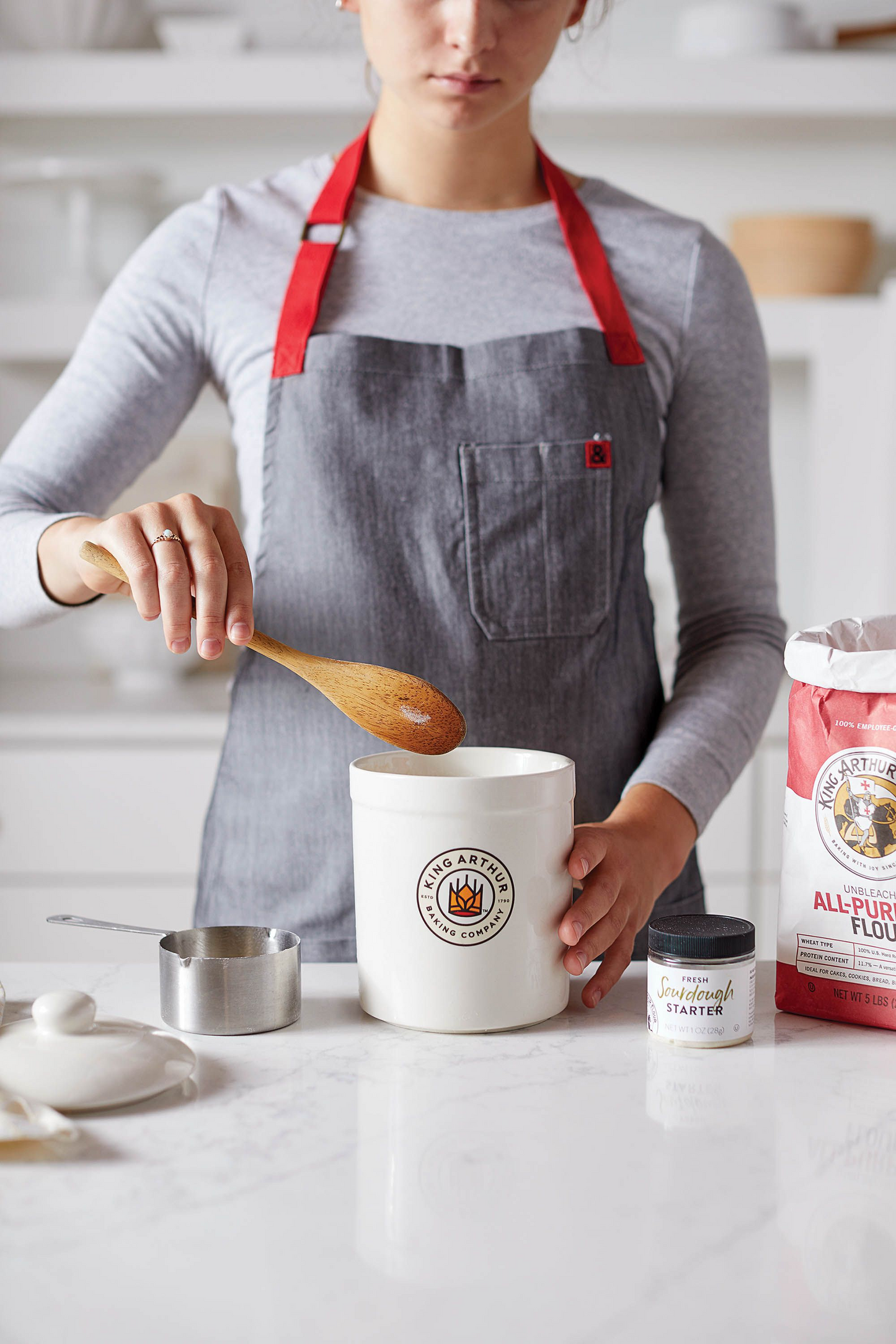 King Arthur Baking Company Classic Sourdough Starter Crock