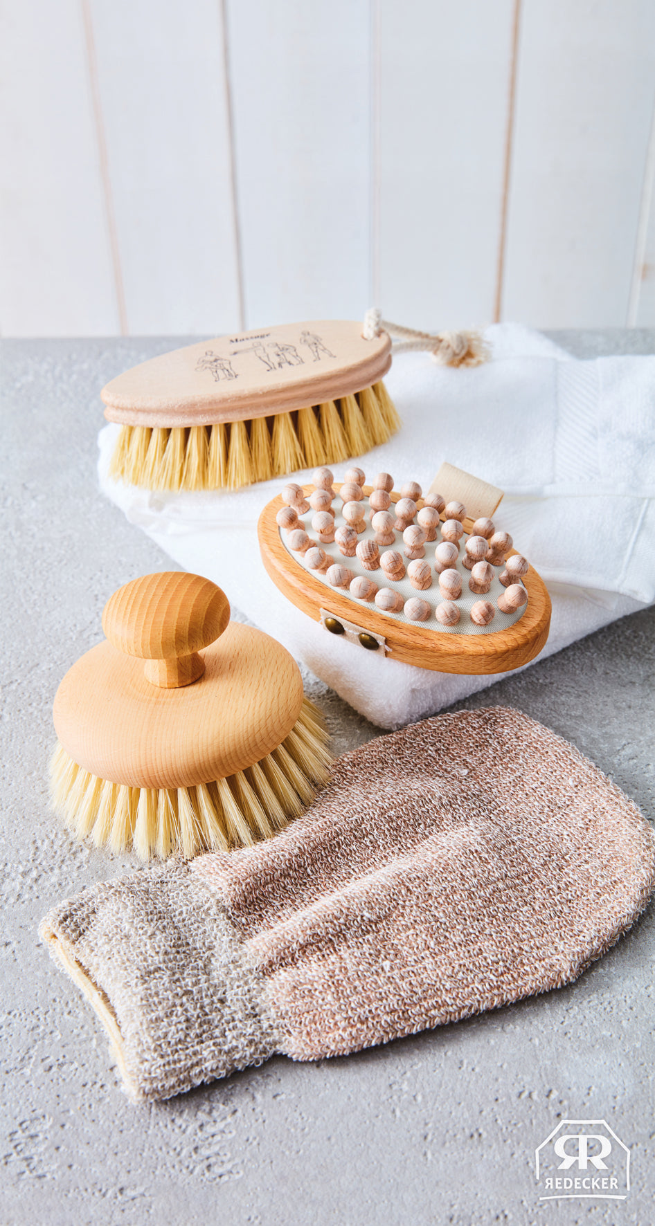 Wooden Body Massage Brush with Massage Pins