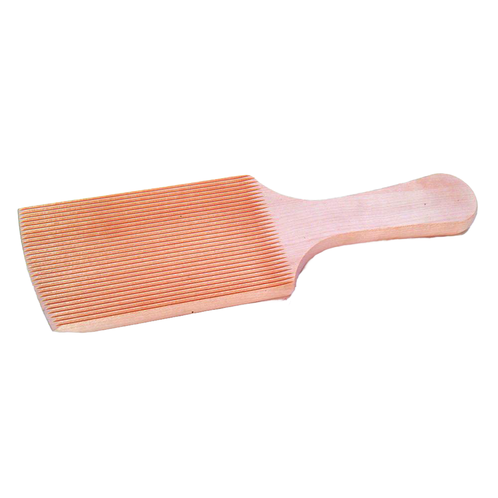 Handcrafted hardwood butter paddle with heavy grooves to wick away buttermilk, designed for Kitchen & Food, Specialty Equipment, Making Butter, Best Sellers, and Promo Eligible collections.