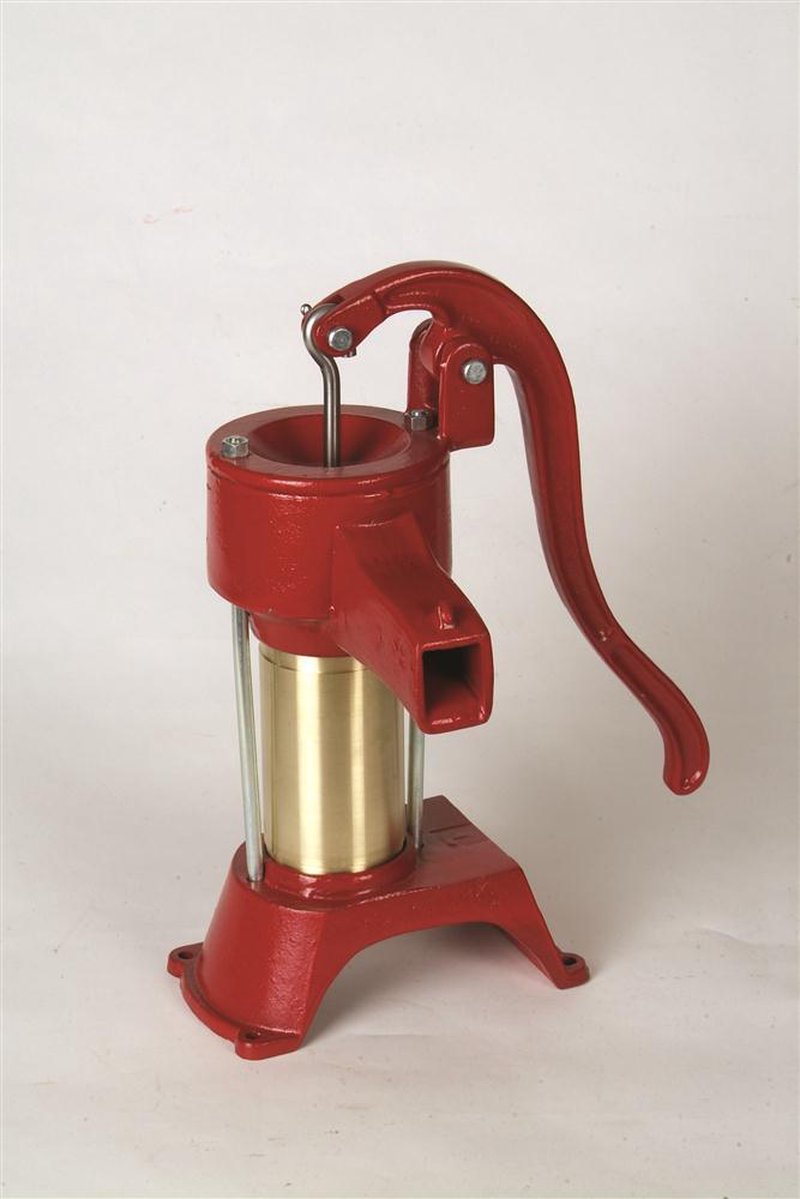 Handcrafted closed spout water pump with heavy-duty leathers and castings, designed for shallow wells, made in USA, featured in Appliances, Water Pumps, and Best Sellers collections.