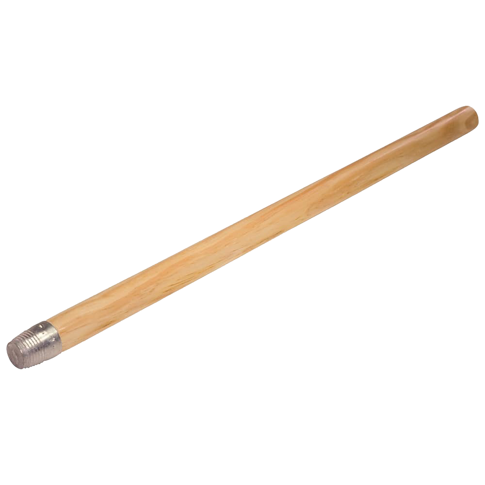 Handcrafted wooden broom handle with metal threaded end, designed for use with horsehair brooms in Home & Decor, Household Cleaning, Cleaning Utensils and Gadgets collections.