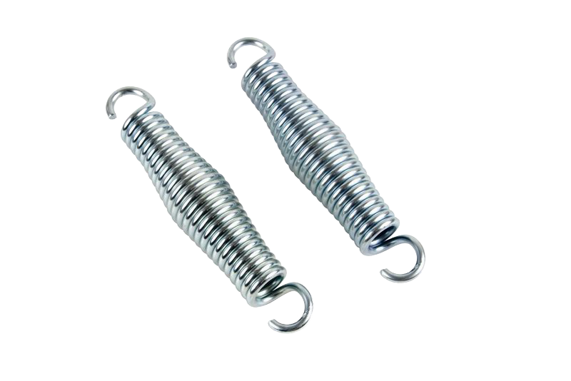 Set of two heavy-duty, zinc-plated steel springs designed to add comfort and flexibility to hanging swings, featured in Home & Decor and Outdoor Furniture collections.