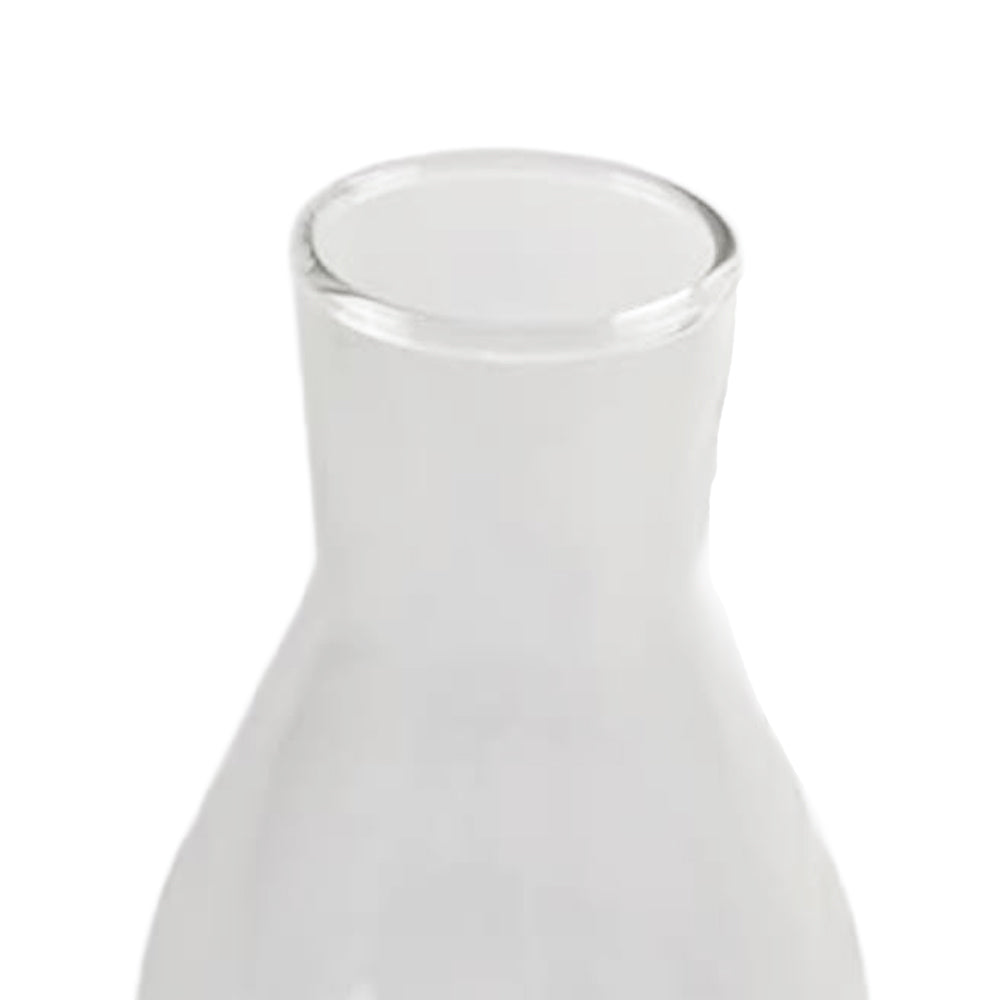 Handcrafted clear glass oil lamp chimney with 2 7/8-inch base and curved bulge, designed for Lamps & Lighting, Parts and Accessories, Chimneys and Globes, and Best Sellers collections.