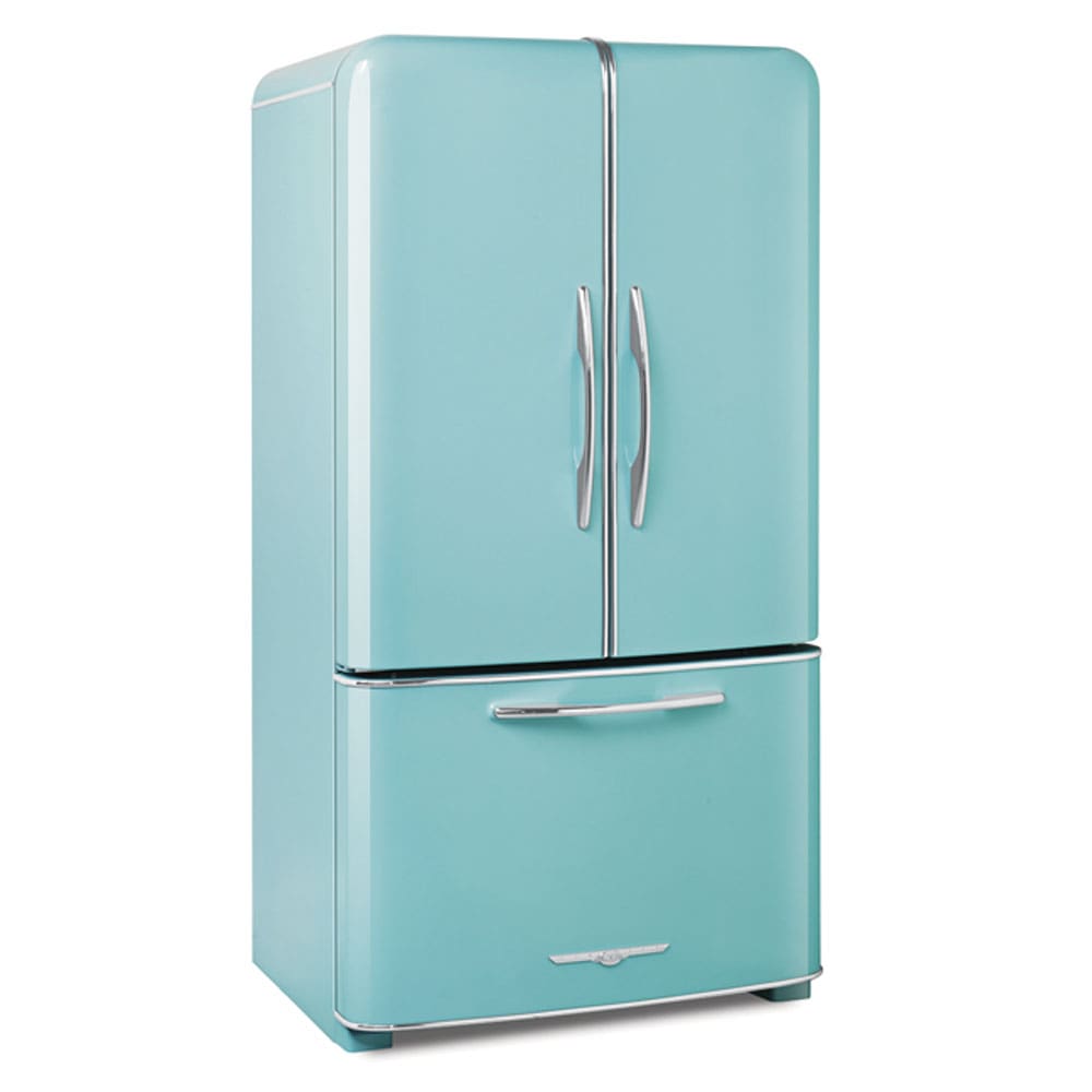 Blue refrigerator