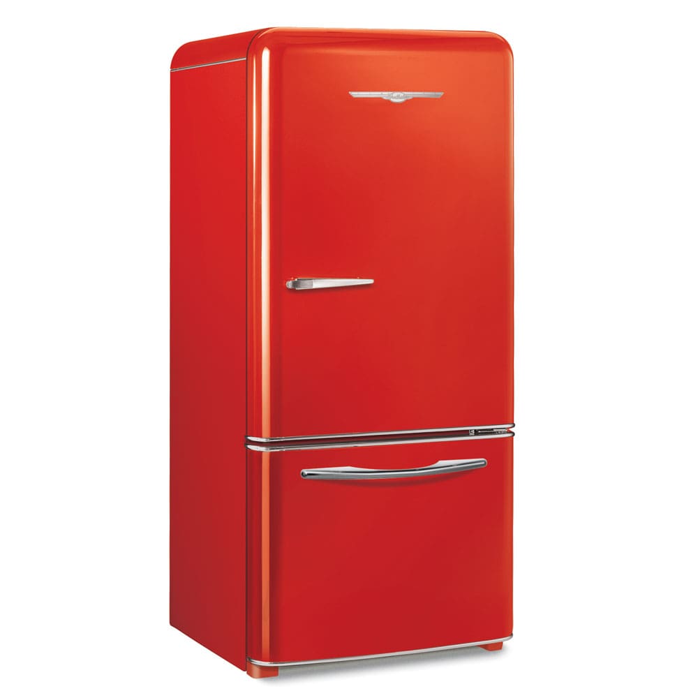 Red refrigerator