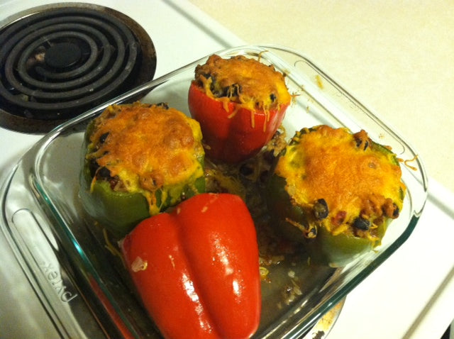 Quinoa Stuffed Peppers Answer to New Cook’s Prayers