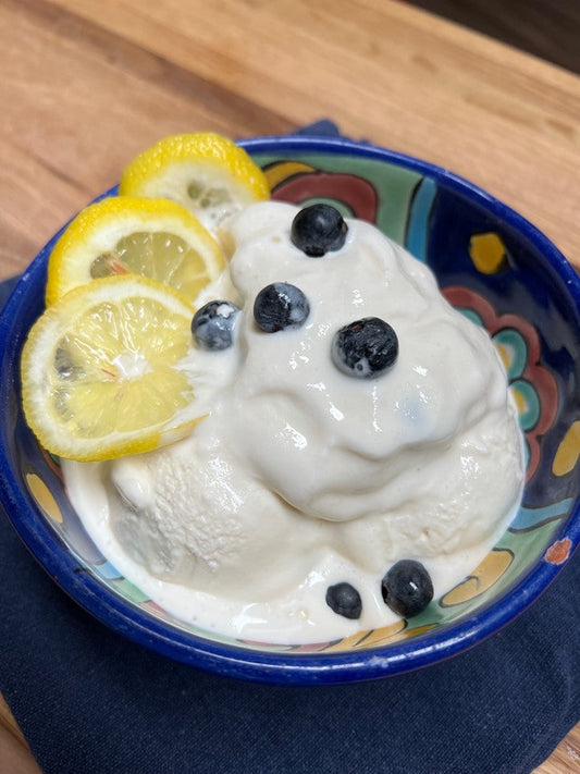 Blueberry Lemonade Ice Cream