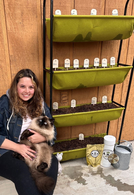 Kayla, Koda and Carrots: Planting a Patio Garden