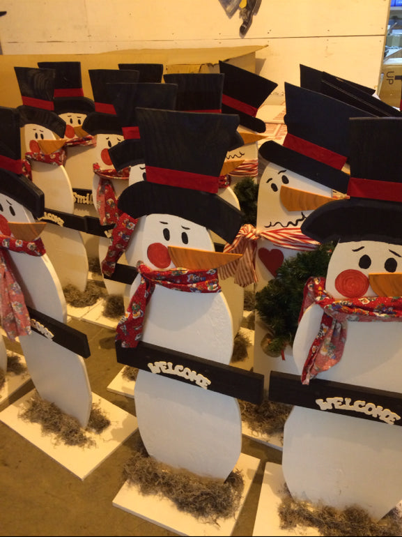 Our Kidron Store Snowmen Love Being Indoors!