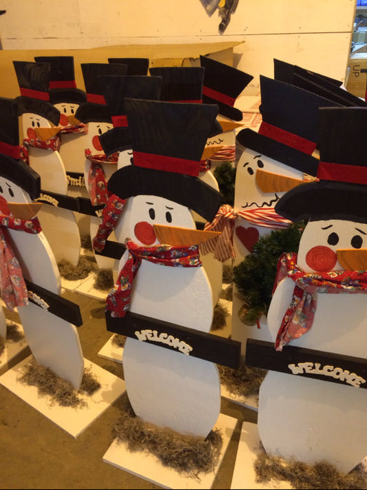 Our Kidron Store Snowmen Love Being Indoors!
