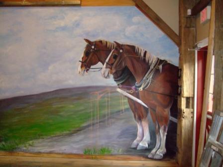 Equine and Amish Art in a Big Way