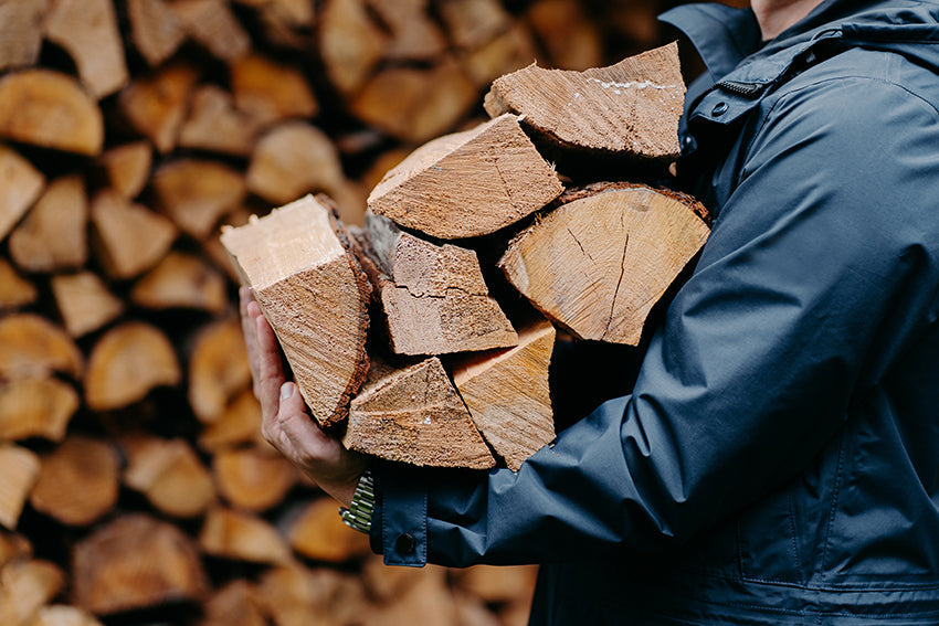 Splitting Wood By Hand