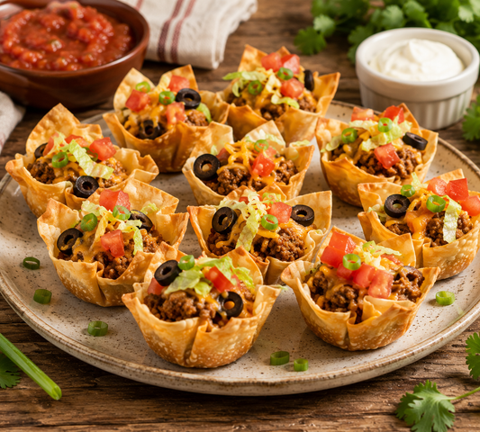 Wonton Taco Bites