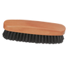 Durable clothes brush with stiff black bristles and an oiled pearwood handle, designed to remove lint, pet hair, and dust, featured in Home & Decor, Household Cleaning, and Best Sellers collections.