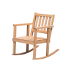 Handcrafted Amish-made wooden children's rocker in unfinished solid oak, designed for Toys, Books & Games, USA Made, Amish Made, and Wooden Toys collections.