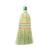 Handcrafted Amish-made corn whisk broom with tightly bound straw bristles, ideal for household cleaning tasks, featured in Home & Decor and USA Made collections.