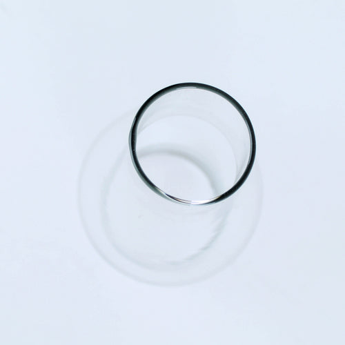 Clear handcrafted replacement glass chimney with 2-7/8 inch base, designed for lamps and oil lamp accessories, featured in Lamps & Lighting, Parts and Accessories, Chimneys and Globes, Best Sellers, and Promo Eligible collections.