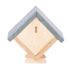 Handcrafted square bee house made of pine wood with a zinc roof, designed to support beneficial bees in garden and farm settings, featured in Farm, Garden & Tool and Best Sellers collections.