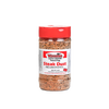 Clear shaker bottle of seasoned steak dust with red cap and labeled front, featuring a flavorful blend made in USA, perfect for Kitchen & Food, Pantry, and Best Sellers collections.