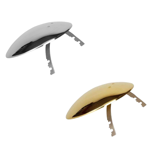 Two polished metal parabolic side reflectors with mounting brackets, designed to focus light from pressure lamps, featured in Lamps & Lighting, Parts and Accessories, Other Parts, Best Sellers, and Promo Eligible collections.
