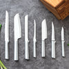 Rada Essential Oak Block Knife Set with Aluminum Handles