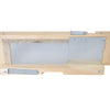 Handcrafted Amish-made wooden frame with metal mesh and sliding latch, designed to protect beehives from robbing bees, ideal for Farm, Garden & Tool and Beekeeping Supplies collections.