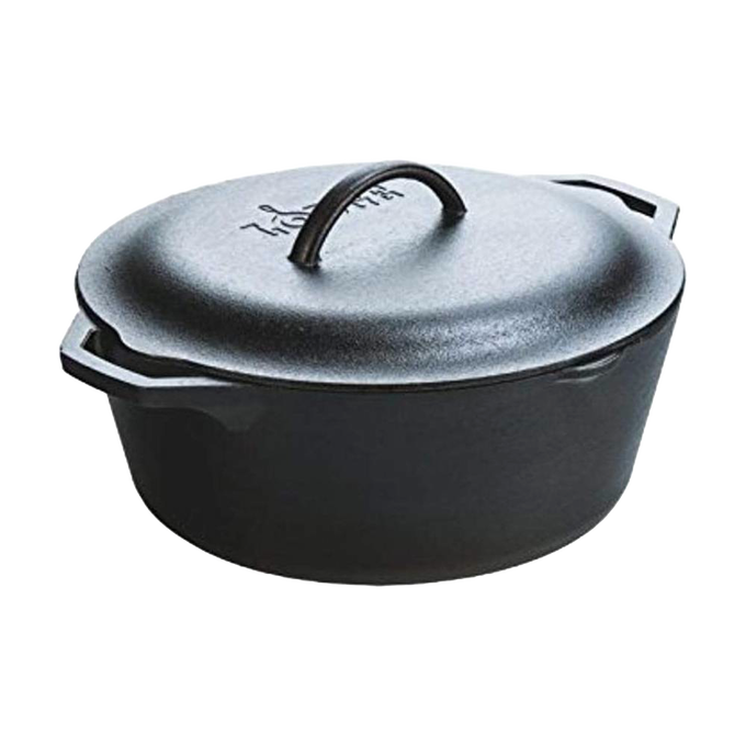 Handcrafted cast iron Dutch oven with a sturdy lid and heat-retentive design, crafted in USA for durable use in Kitchen & Food, Cookware, Cast Iron, Best Sellers, and Promo Eligible collections.