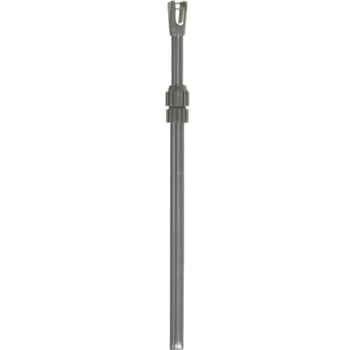 Durable weather-proof steel clothesline support pole with plastic end cap and adjustable lock, designed to elevate laundry and reduce stress on clotheslines, ideal for Home & Decor and Laundry Supplies collections.