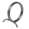Close-up of a metal kick-off lever spring designed for use with apple peelers, highlighting its durable coil structure suitable for farm, garden, and kitchen tool collections.