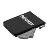 Compact black zippered fabric pouch with branded logo, containing sturdy metal pieces for wind protection, suitable for outdoor cooking in Farm, Garden & Tool, Camping, Best Sellers, and Promo Eligible collections.