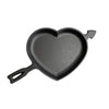 Handcrafted cast iron heart-shaped skillet with arrow detail, made in USA, perfect for baking and cooking unique meals, featured in Kitchen & Food, Cookware, Cast Iron, and Best Sellers collections.