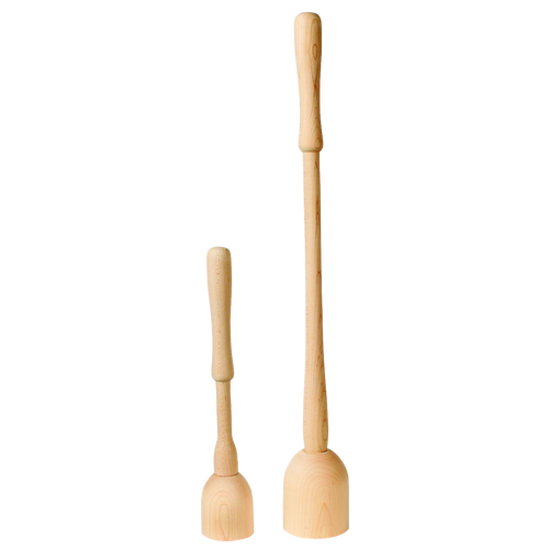 Handcrafted smoothly sanded poplar wooden stompers sized for fermenting and pickling, Amish made in USA, perfect for Food Preservation, Kitchen & Food, Farm, Garden & Tool, and Fermenting collections.