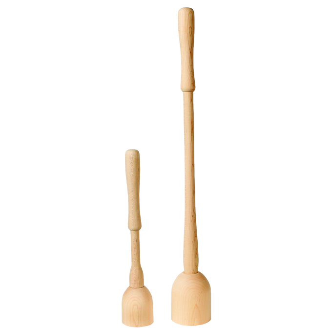 Handcrafted smoothly sanded poplar wooden stompers sized for fermenting and pickling, Amish made in USA, perfect for Food Preservation, Kitchen & Food, Farm, Garden & Tool, and Fermenting collections.