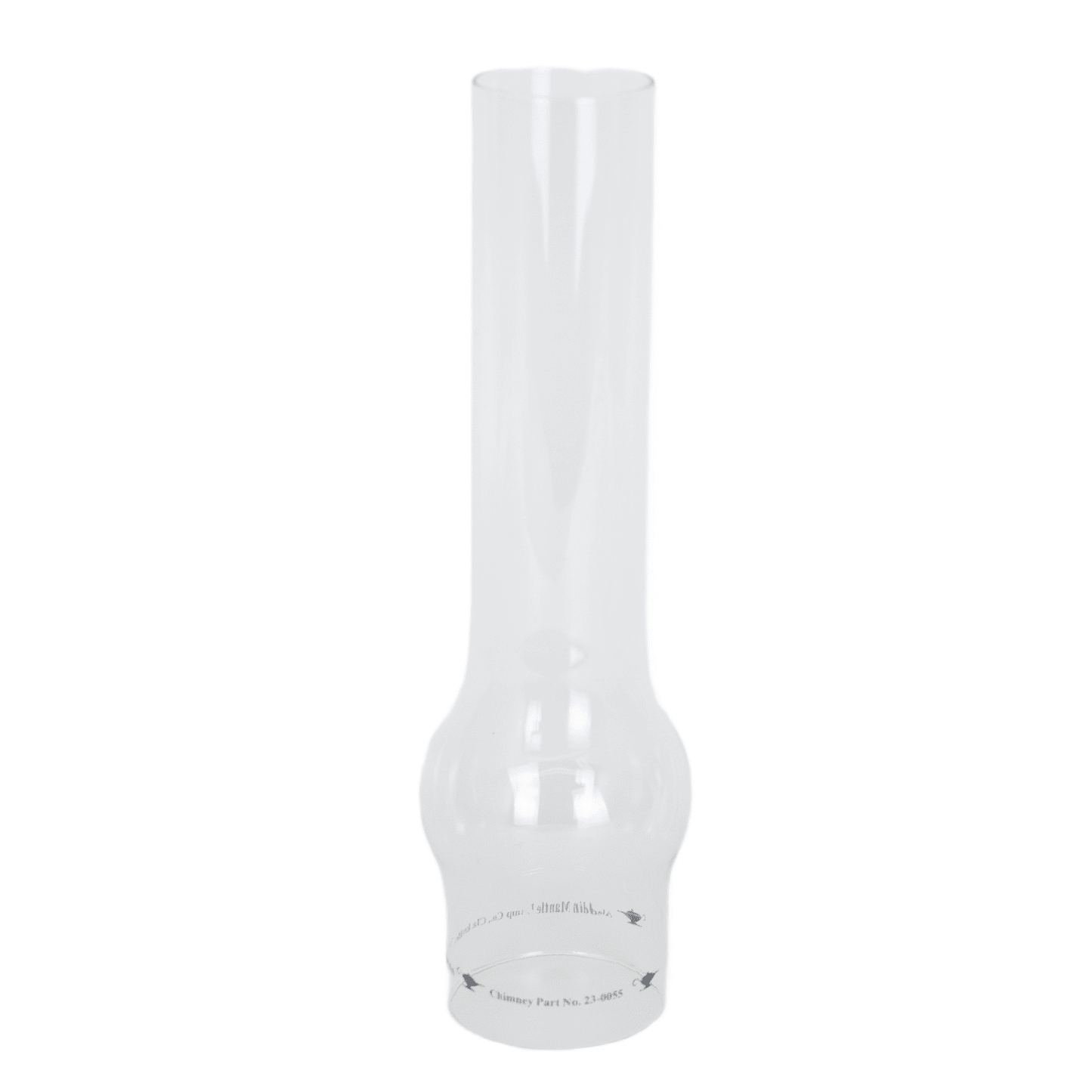 Clear glass replacement chimney designed for deluxe brass hanging lamp, handcrafted for durability and suitable for lamps & lighting, parts, and chimneys collections.