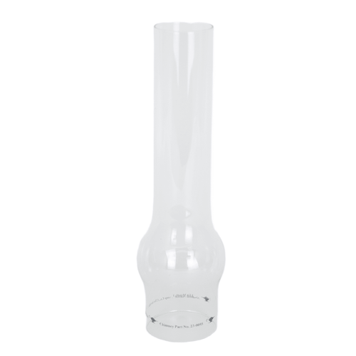 Clear glass replacement chimney designed for deluxe brass hanging lamp, handcrafted for durability and suitable for lamps & lighting, parts, and chimneys collections.