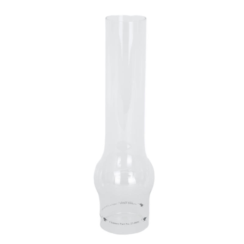 Clear glass replacement chimney designed for deluxe brass hanging lamp, handcrafted for durability and suitable for lamps & lighting, parts, and chimneys collections.