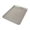 Lightweight aluminum half sheet baking pan with raised edges and smooth finish, designed for even heat distribution, featured in Kitchen & Food, Cookware, and Baking Supplies collections.