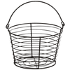Small wired egg basket with handle for collecting and cooling fresh eggs, designed for backyard chicken care and featured in Farm, Garden & Tool and Chicken Accessories collections.