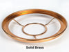Solid brass shade ring holder designed for secure attachment of glass shades on burners, handcrafted and featured in Lamps & Lighting, Parts and Accessories, Shade Rings and Holders, Best Sellers, and Promo Eligible collections.